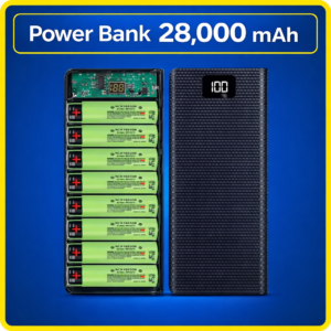 Powerbank 28000 mAh 5 V/2 A з двома USB-виходами портативний зарядний акумулятор повербанк