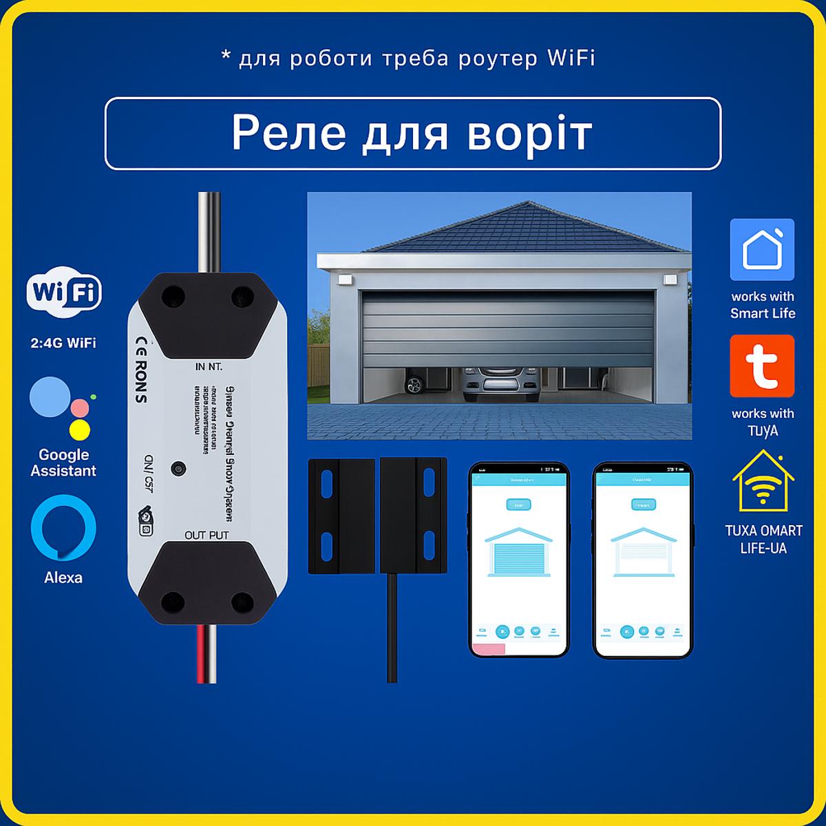 Розумне реле для воріт (Wi-Fi) Tuya Smart Life (Tuya Smart Life UA)