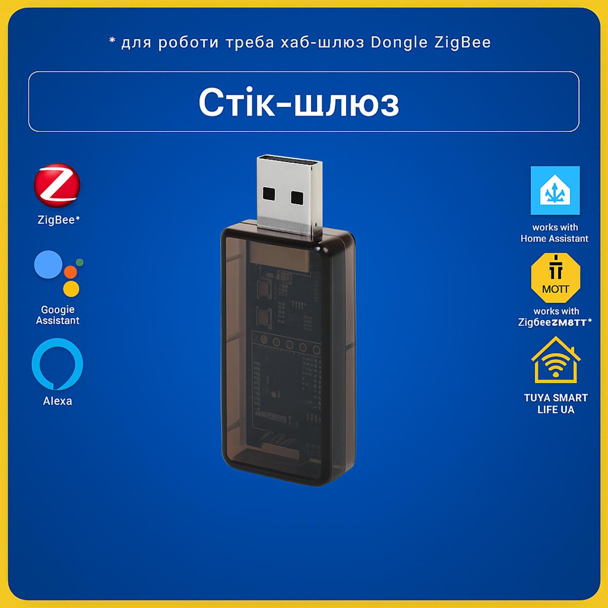 Стік USB EFR32MG21 (Home Assistant ZHA, Zigbee2MQTT, OpenHAB, ZigBee)