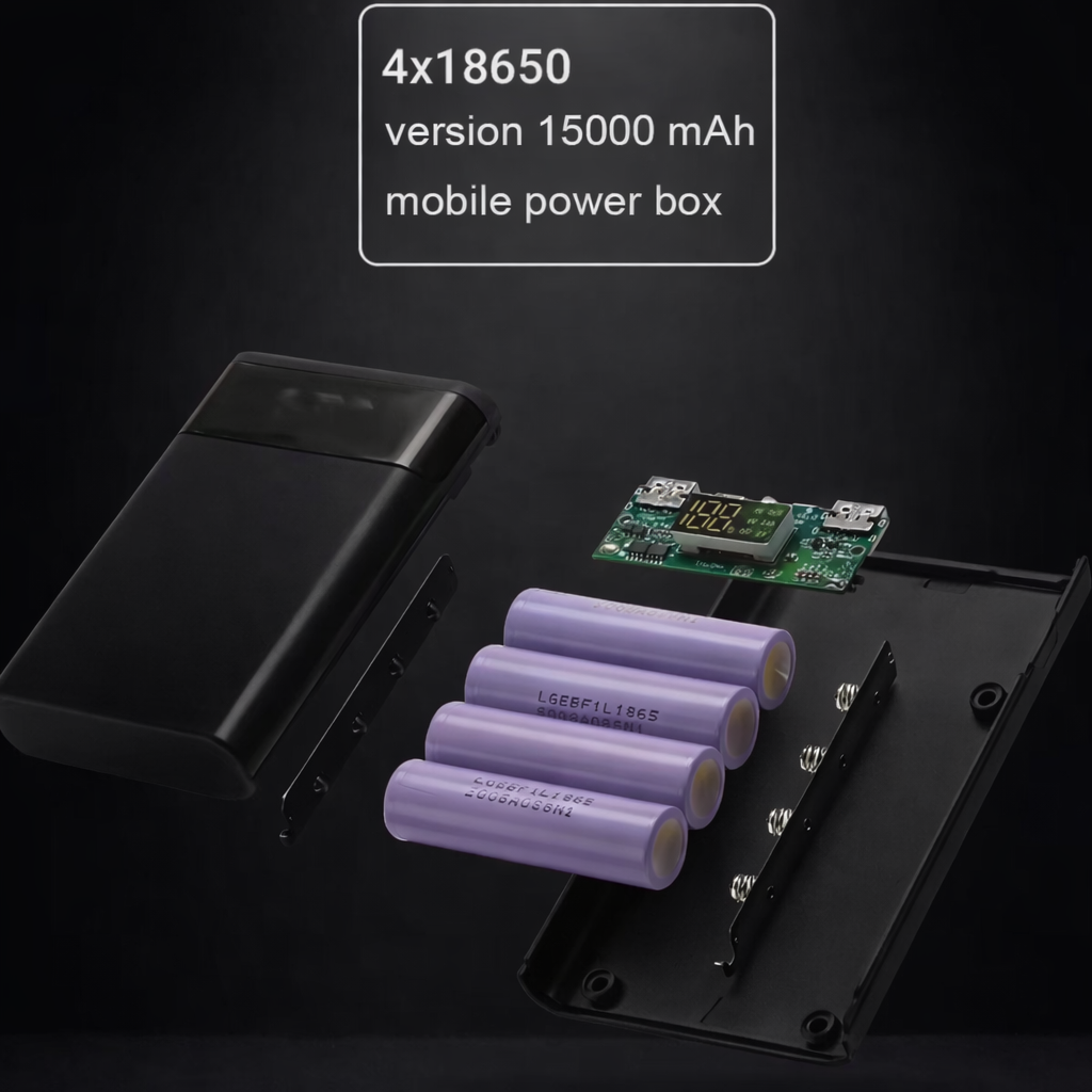 Powerbank 15000 mAh 5 V/2 A з двома USB-виходами — портативний зарядний акумулятор повербанк - Зображення 2