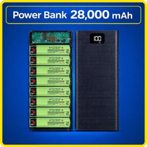 Powerbank 28000 mAh 5 V/2 A з двома USB-виходами портативний зарядний акумулятор повербанк