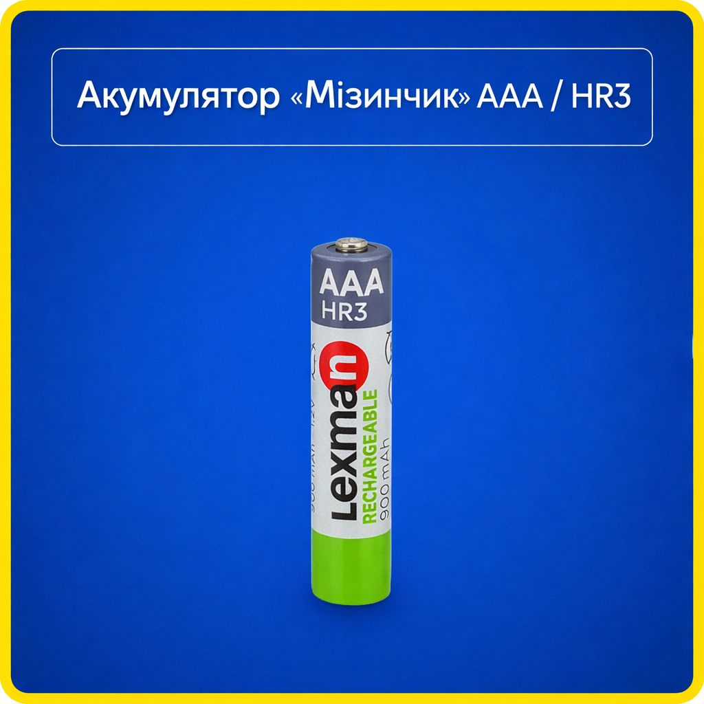 Акумулятор Lexman AАA / HR6 1.2V, Ni-Mh, 900mAh